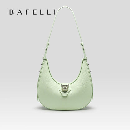 Patchwork Genuine Leather Hobo Shoulder and Crossbody Bag
