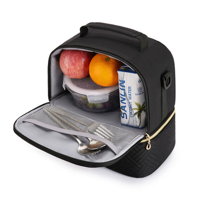 Thermal Double Deck Insulated Lunch Cooler Bag