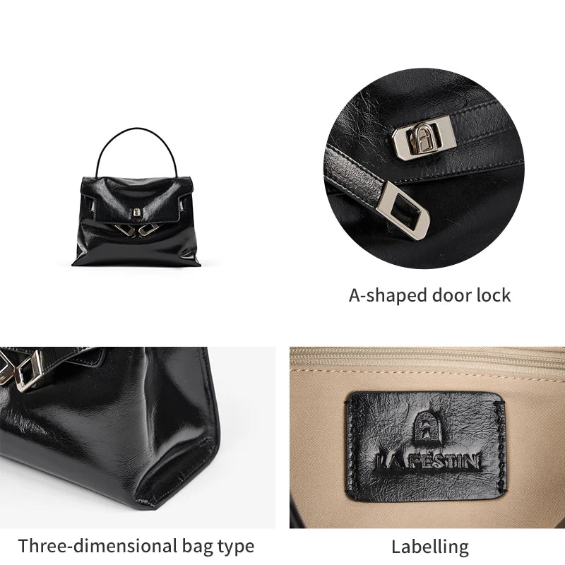 Microfiber Synthetic Leather Shoulder and Crossbody Tote