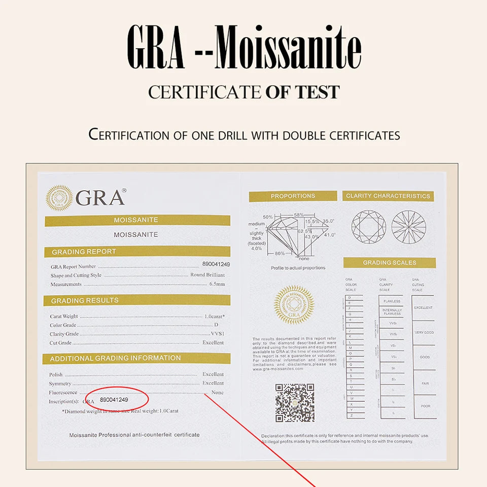 Delicate Moissanite Ring – 925 Sterling Silver Classic Wedding Band