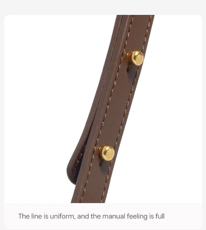 Split Leather Square Shoulder and Crossbody Bag