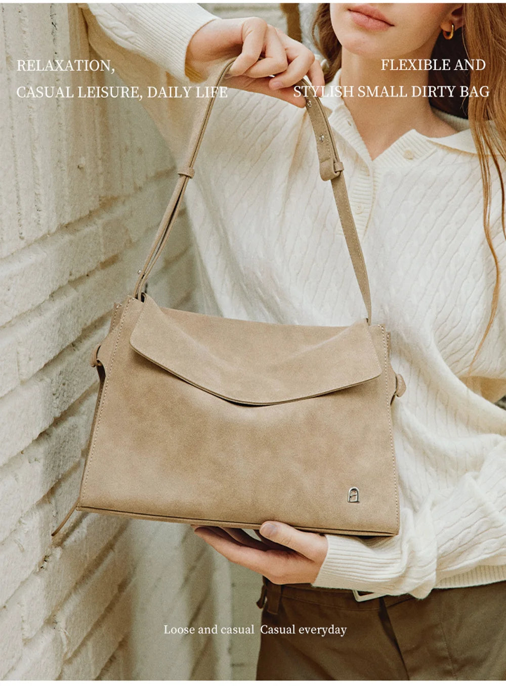 Genuine Leather Structured Tote Bag