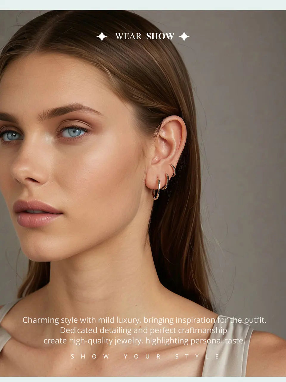 Minimalist Hoop Earrings – 925 Sterling Silver for Multiple Piercings