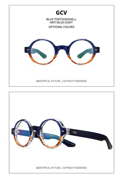 Circular Acetate Sunglasses – Polarized Mirror UV400