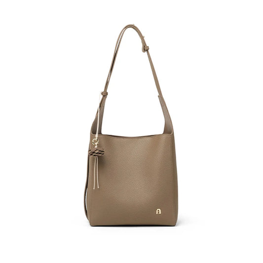 Soft Genuine Leather Bucket Bag