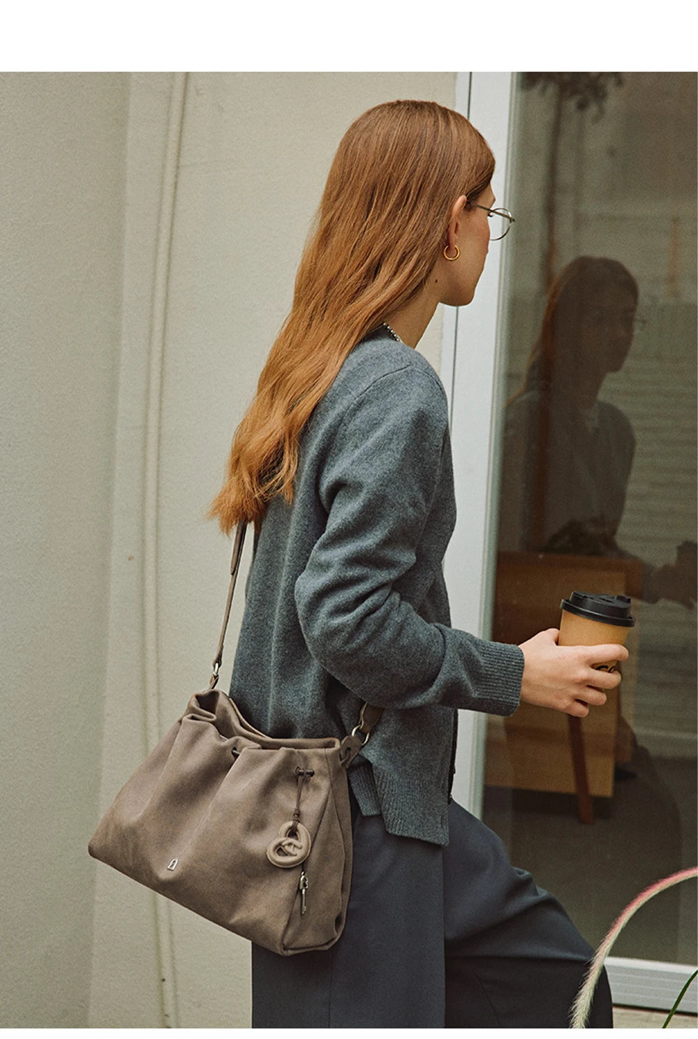 Genuine Leather Shoulder and Crossbody Tote