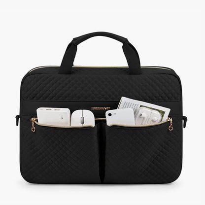 Nylon Structured Laptop Briefcase and Shoulder Bag