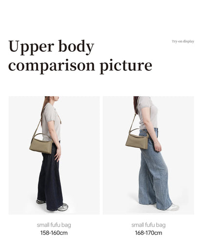 Soft Genuine Leather Mini Tote Crossbody