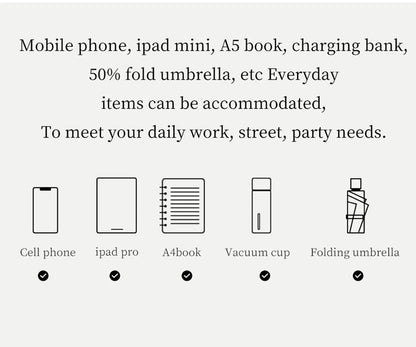 Genuine Leather Structured Tote Bag