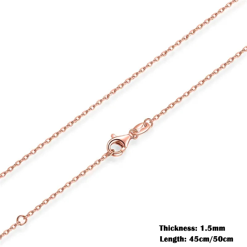 Sterling Silver Adjustable Chain Necklace – Lobster Clasp