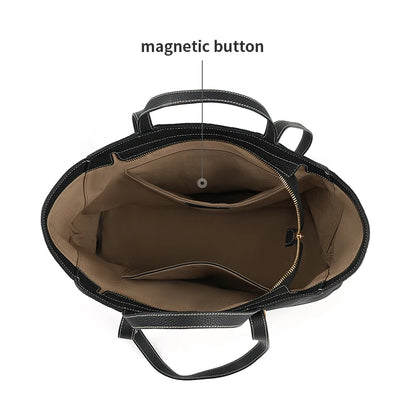 Genuine Leather Tote Shoulder Bag