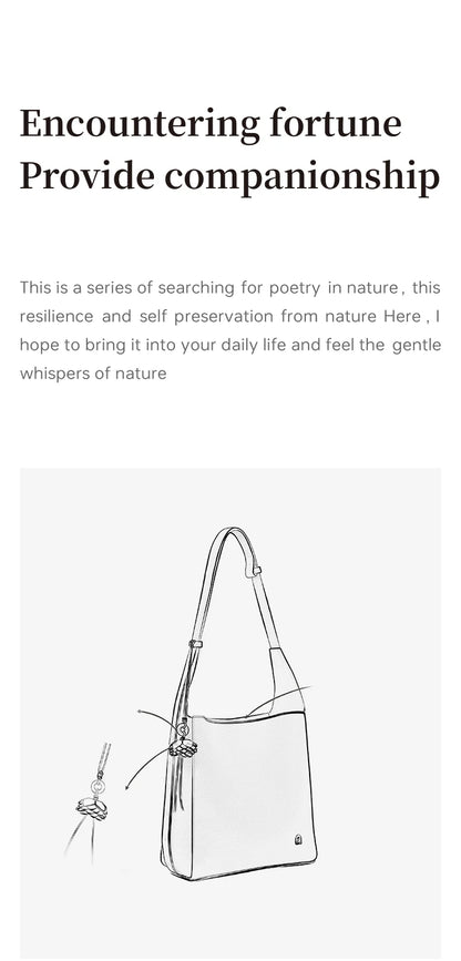 Soft Genuine Leather Bucket Bag