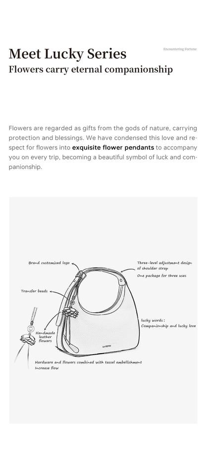 Genuine Leather Half Moon Shoulder and Crossbody Tote