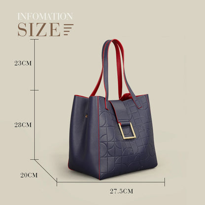 Light Luxury Shoulder Bag – Large Capacity Eco-Friendly PU Leather Tote