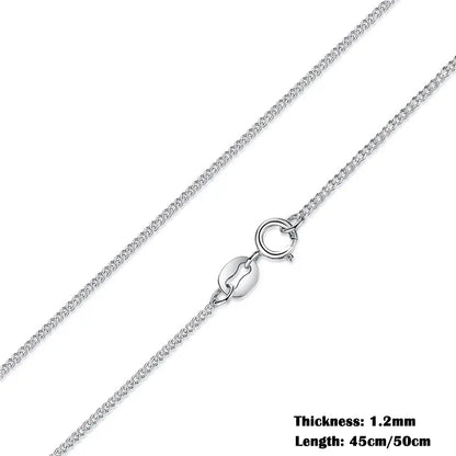 Sterling Silver Adjustable Chain Necklace – Lobster Clasp