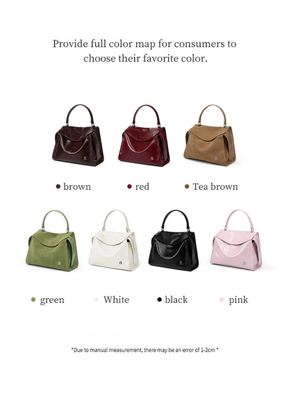 Genuine Leather Shoulder and Crossbody Tote