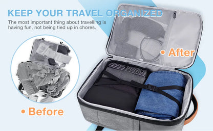 PVC Softback Laptop Backpack with Expandable Capacity