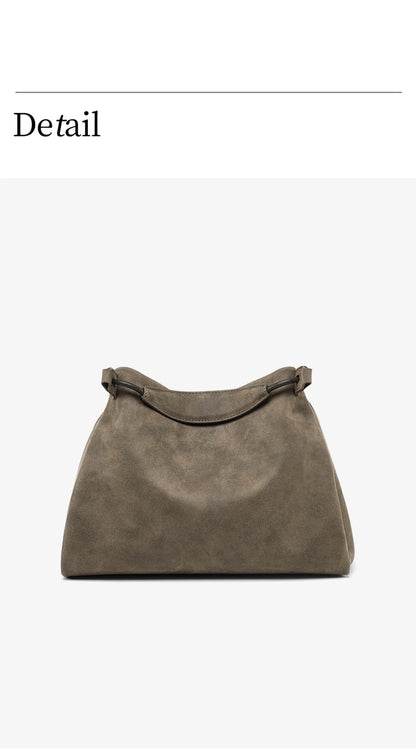 Genuine Leather Shoulder and Crossbody Tote