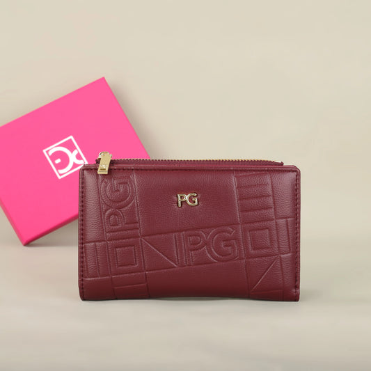 Classic Retro Wallet – Stylish Letter Printed Long Wallet