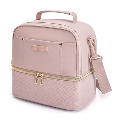 Thermal Double Deck Insulated Lunch Cooler Bag