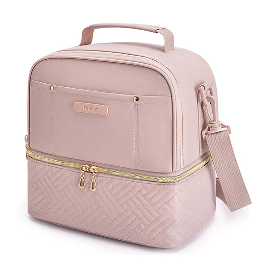 Thermal Double Deck Insulated Lunch Cooler Bag