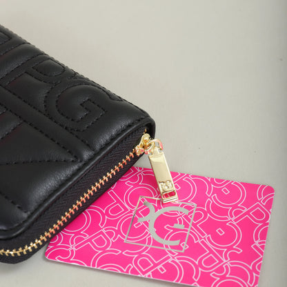 Elegant Letter Embroidery Zipper Wallet – Compact and Stylish