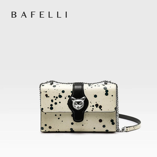 Genuine Leather Shoulder and Crossbody Bag – Dot Flap Design