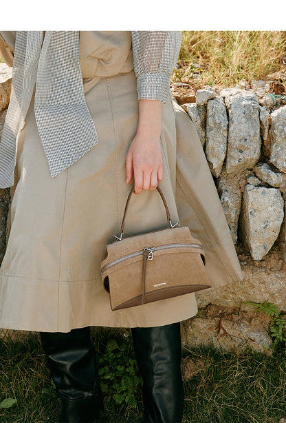 Green Split Leather Shoulder and Crossbody Bag
