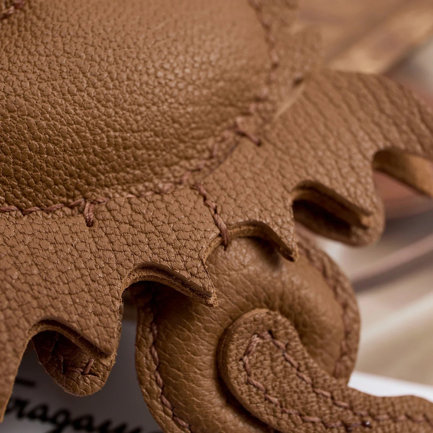 Dragon Leather Bag Charm Keychain