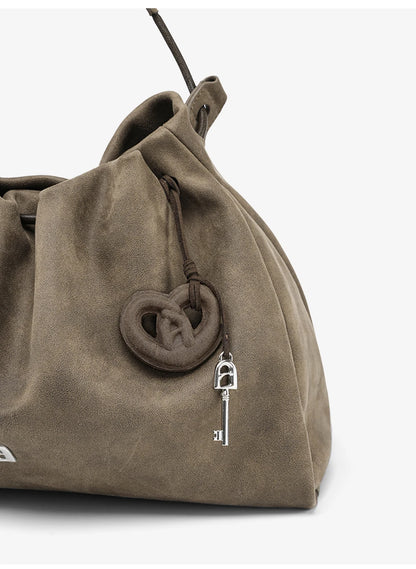 Genuine Leather Shoulder and Crossbody Tote