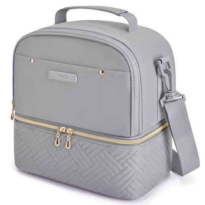 Thermal Double Deck Insulated Lunch Cooler Bag