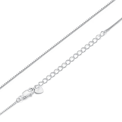 Sterling Silver Adjustable Chain Necklace – Lobster Clasp