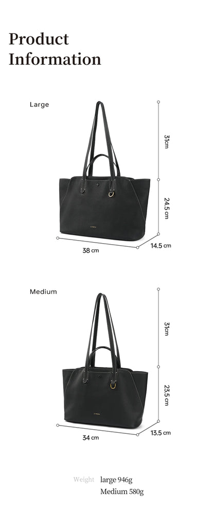 Genuine Leather Tote Shoulder Bag