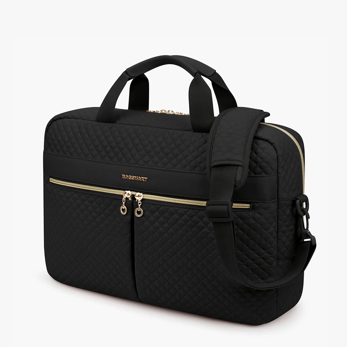 Nylon Structured Laptop Briefcase and Shoulder Bag