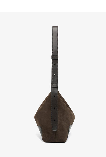 Split Leather Shoulder and Handbag Tote