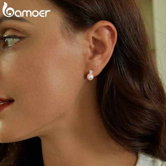 D-Color Moissanite Stud Earrings – 925 Sterling Silver