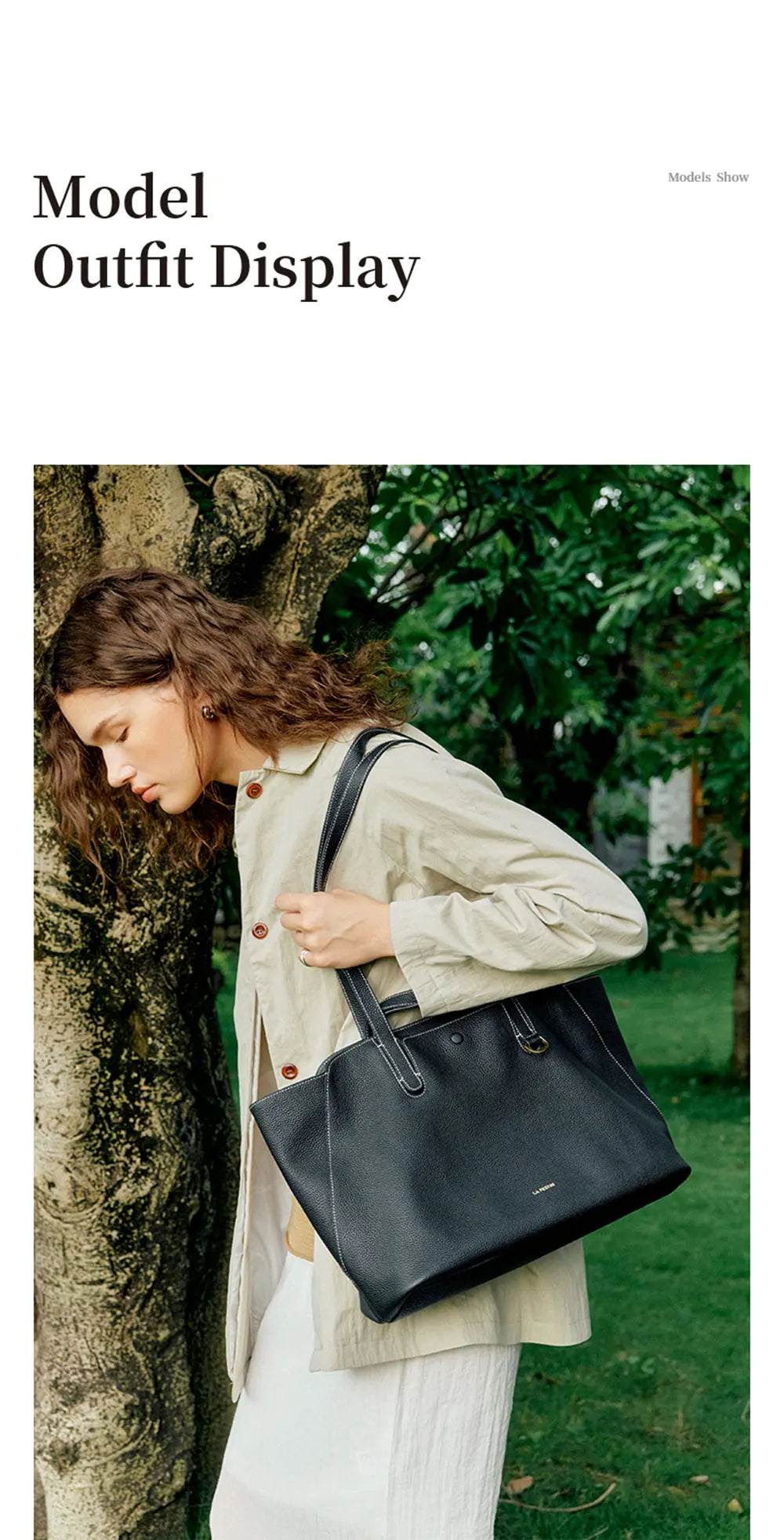 Genuine Leather Tote Shoulder Bag