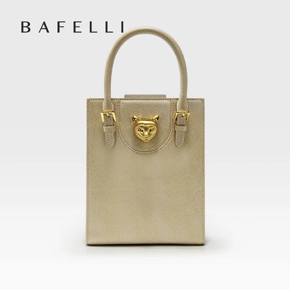 Elegant Genuine Leather Mini Crossbody and Tote Bag