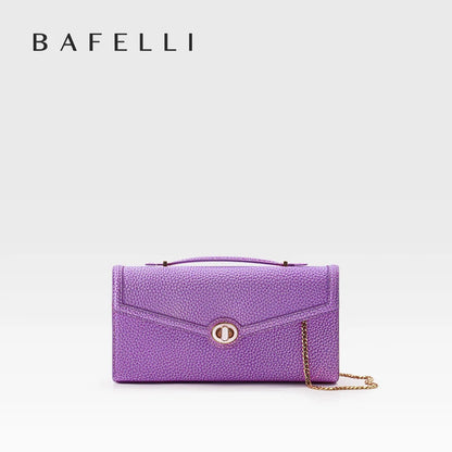 Genuine Leather Clutch Bag – Dress Style with Lock Flap