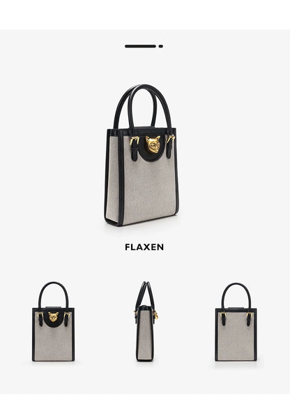 Elegant Genuine Leather Mini Crossbody and Tote Bag