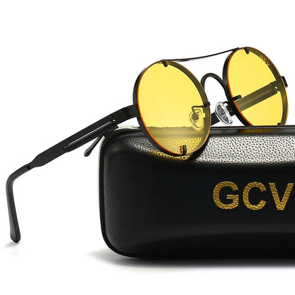 Circular Polarized Metal Sunglasses for Women – Hip Hop Style