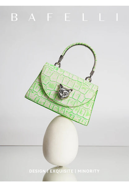Genuine Leather Doctor Bag – Animal-Print Finish