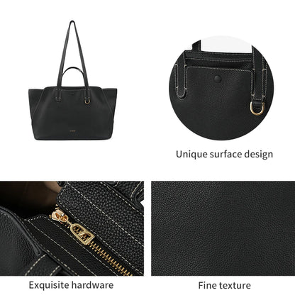 Genuine Leather Tote Shoulder Bag
