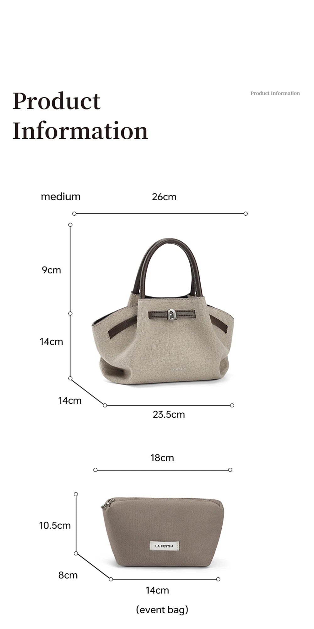Cotton Dual-Handle Tote Shoulder and Crossbody Bag