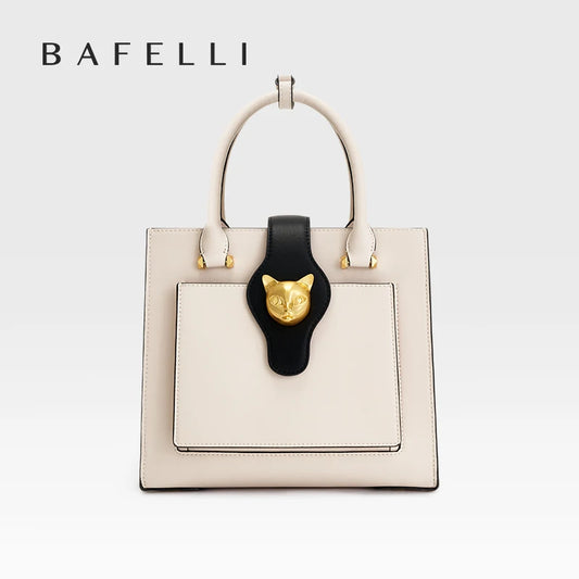 Split Leather Business Tote Bag
