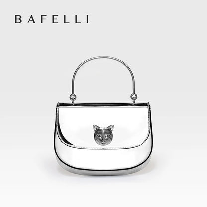 Half Moon Crossbody Bag – Genuine Leather Flap Style