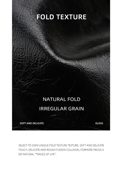 Split Leather Soft Square Shoulder Tote