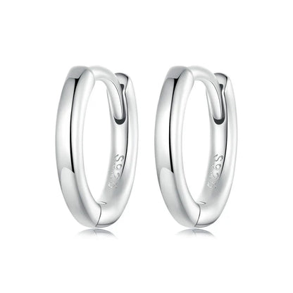 Minimalist Hoop Earrings – 925 Sterling Silver for Multiple Piercings
