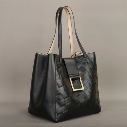 Light Luxury Shoulder Bag – Large Capacity Eco-Friendly PU Leather Tote