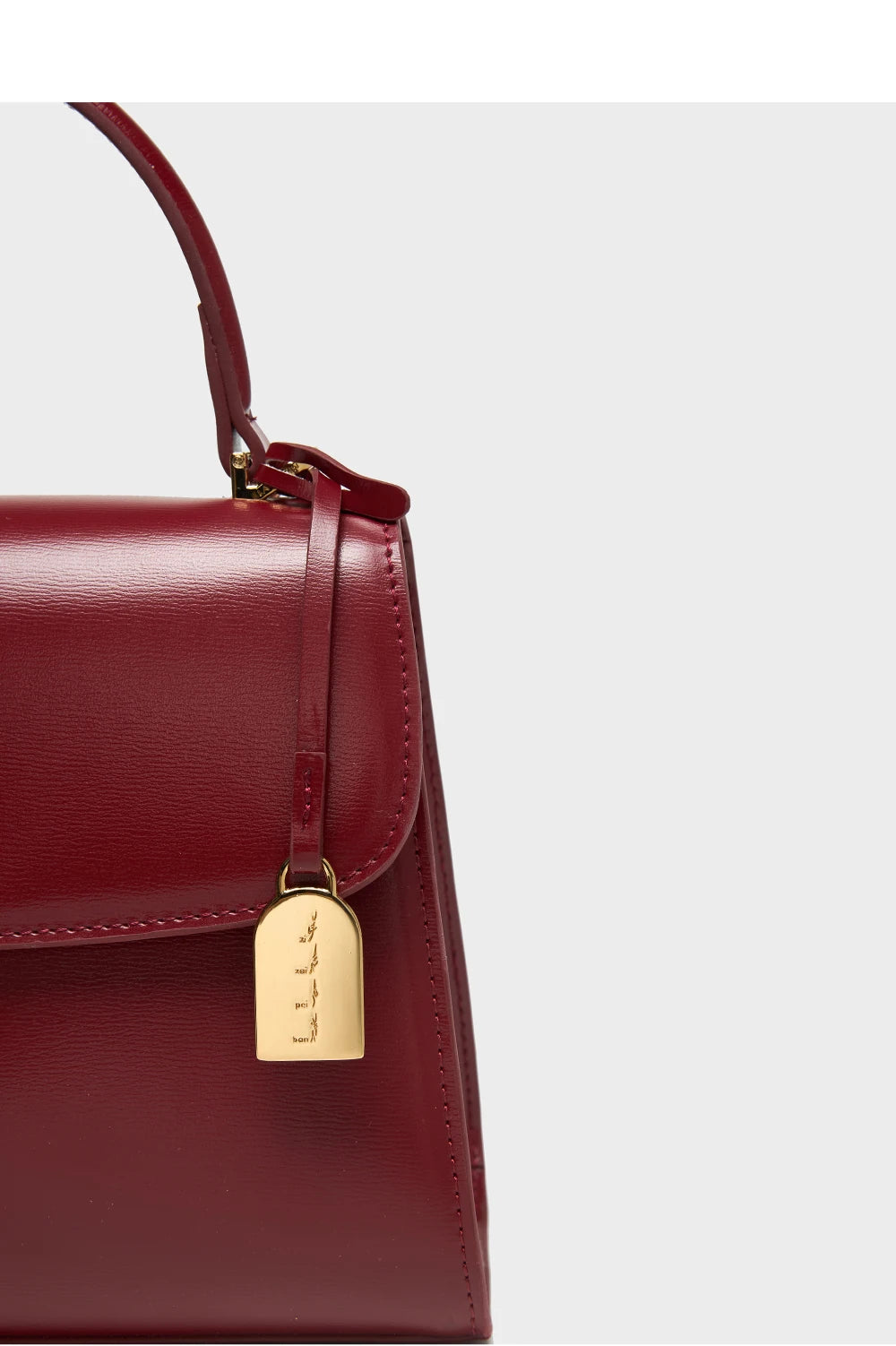 Split Leather Square Tote Bag